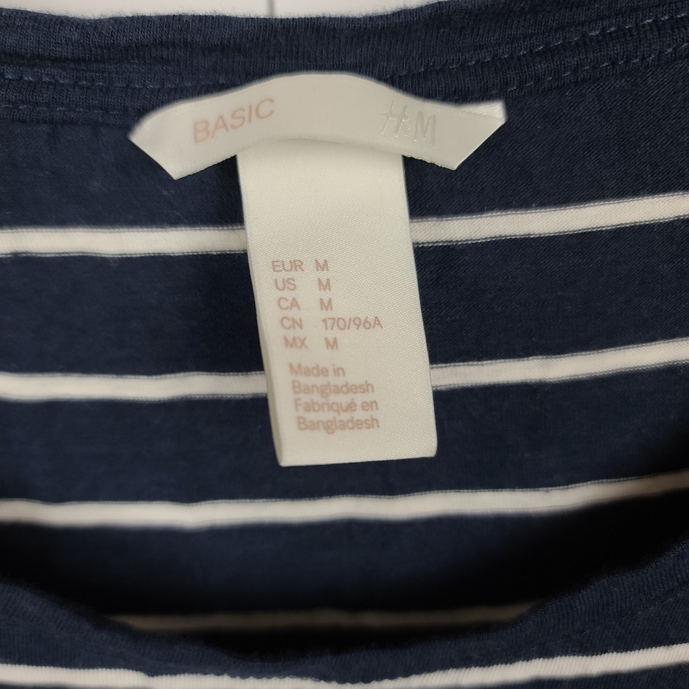 🎉B.O.G.O | H&M Striped Summer Dress | Blue | Med | EUC - Picture 3 of 3